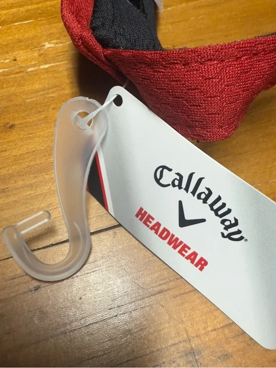 Callaway Red Performance Golf Visor Liquid Metal Rare NWT - Picture 4 of 5